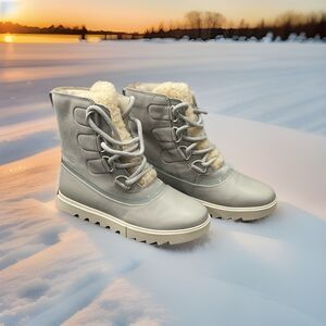 Sorel Women Joan Of Arctic Next Lite Boot , Waterproof Leather & Suede Snow Boot